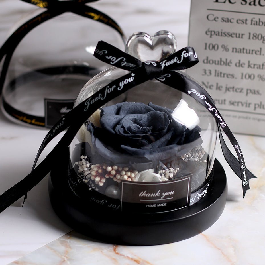 The Beauty and Beast Forever Rose Flower With Night Light in Glass Dome image 39