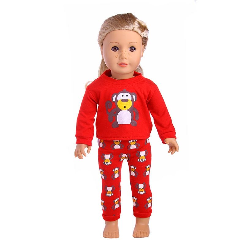 13 Styles Pajamas, Nightgown and Sleepwear Fit | 18 Inch American & 43CM Baby Doll Clothes Accessories image 72