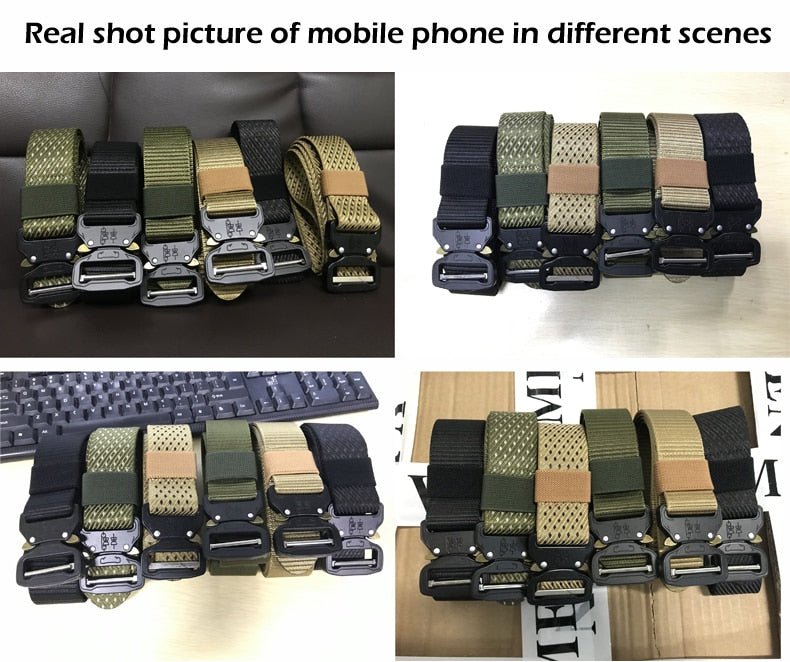 Tactical Belt | New Nylon Army Belt | Men Molle Military SWAT Combat Belts | Knock Off Emergency Survival Belt image 2