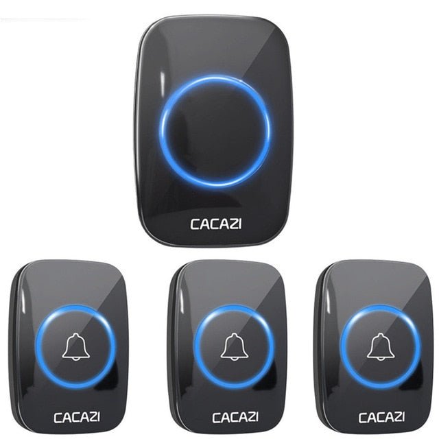 CACAZI Wireless Waterproof Doorbell – 60 Chimes, 110dB Loud, with Remote Control image 25