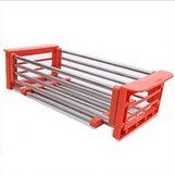 Adjustable Over the Sink Dish Drying Rack - Orange image