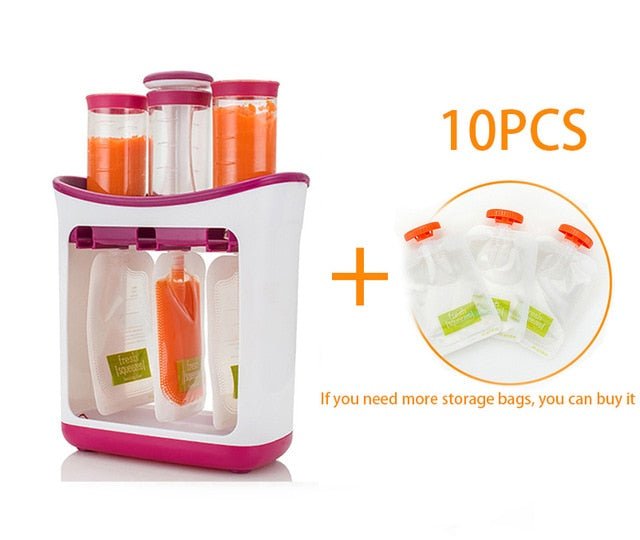 Baby Food Squeeze Station and Pouches - B image