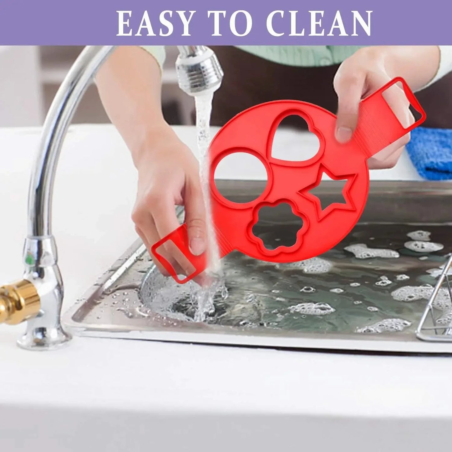 Silicone Non-Stick Egg & Pancake Shaper ‚Äì Fantastic Flip Cooker Mold for Perfect Omelets & Pancakes image 4