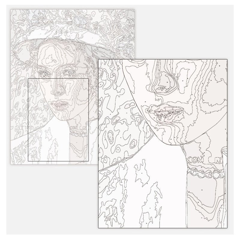 DIY Personalised Custom Oil Paint By Numbers Photo Drawing Canvas image 7