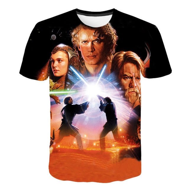 New Novelty 3D Printed Kids Compression Tee-shirt image
