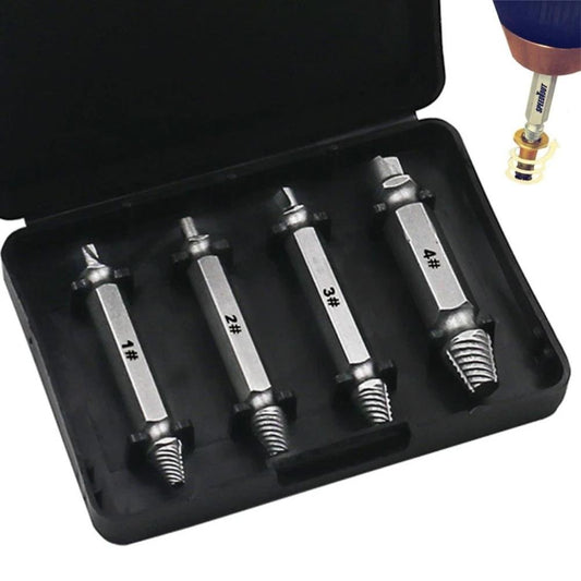 4pcs Damaged Screw Extractor Drill Bits Remover Set image 0