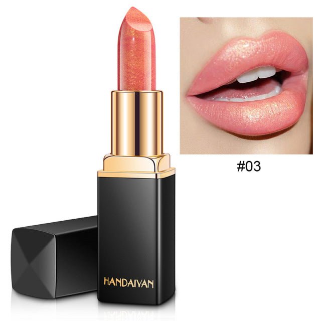 Classy and Professional Waterproof Shimmer Long Lasting Pigment Lipstick Makeup - 03 image