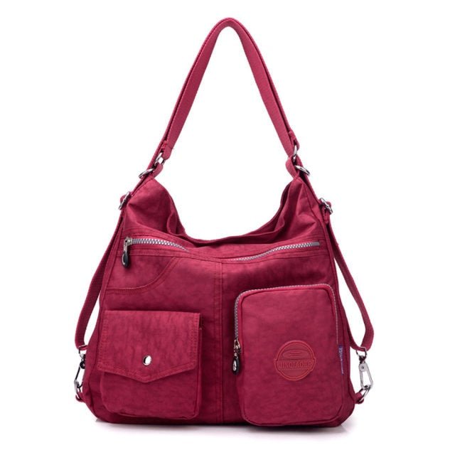 Waterproof Women Designer Handbag - Grape purple, 34cm x 11cm x 33cm image