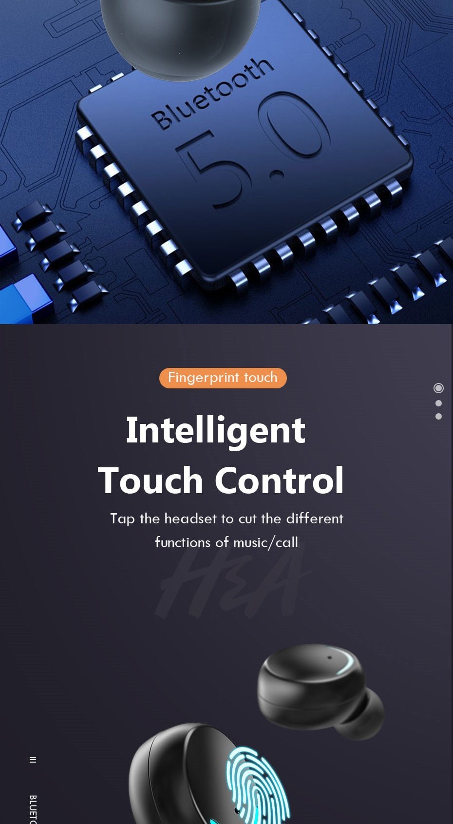 Waterproof Wireless Bluetooth Earphones With Microphone and Charging Box For iOS Android image 11