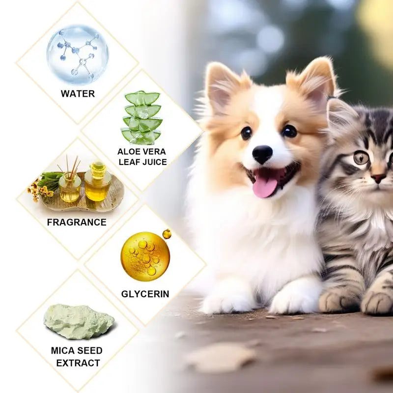 Pet Shampoo Dogs Stinky Shampoo 100ml Dog Body Wash Anti Mite Grooming Puppy Shampoo Flea Killer Pet Hair Softening Shampoo image 3