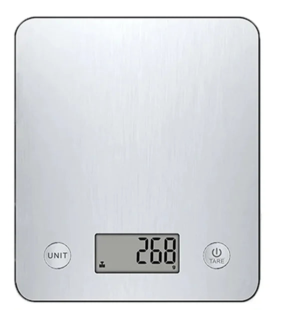 Stainless Steel Digital Kitchen Scale ‚Äì 5kg Capacity with Smart Nutrition Tracking for Baking & Cooking image 0