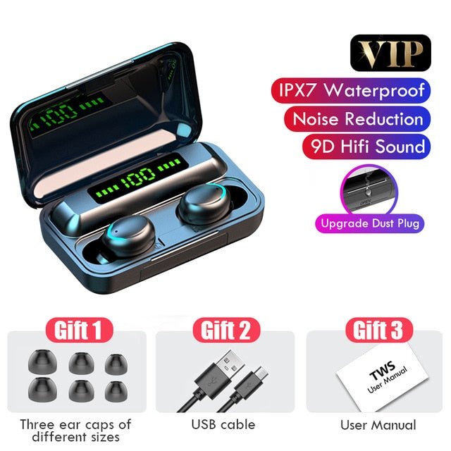 Waterproof Wireless Bluetooth Earphones With Microphone and Charging Box For iOS Android image 5