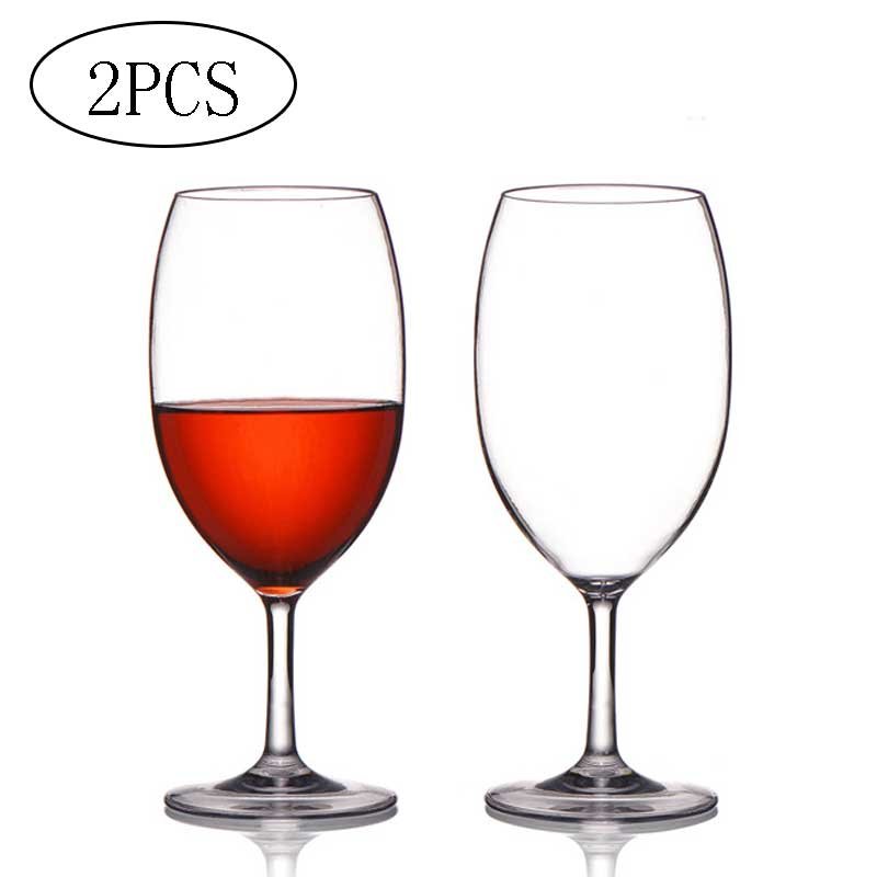 2Pcs Plastic Unbreakable Cocktail Wine Glasses image 11