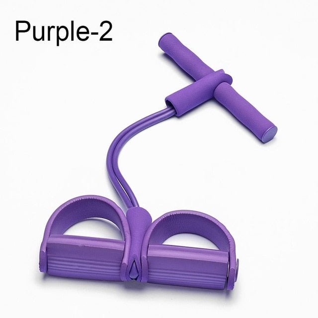 Tube Strong Exercise Fitness Resistance Bands - Purple-2 Tube image