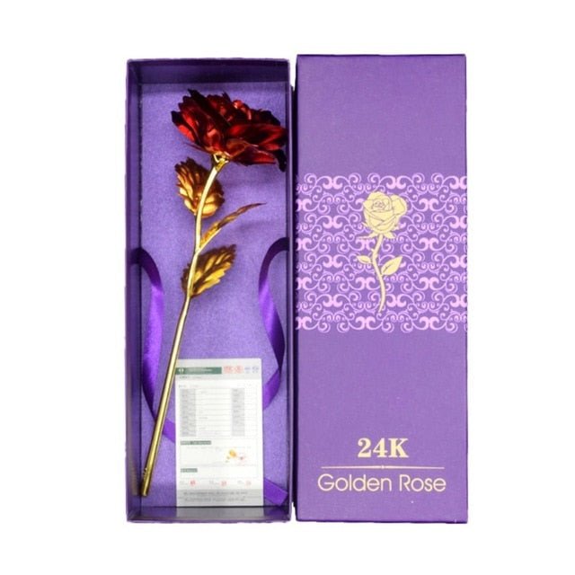 24K Foil Plated Golden Rose image 18