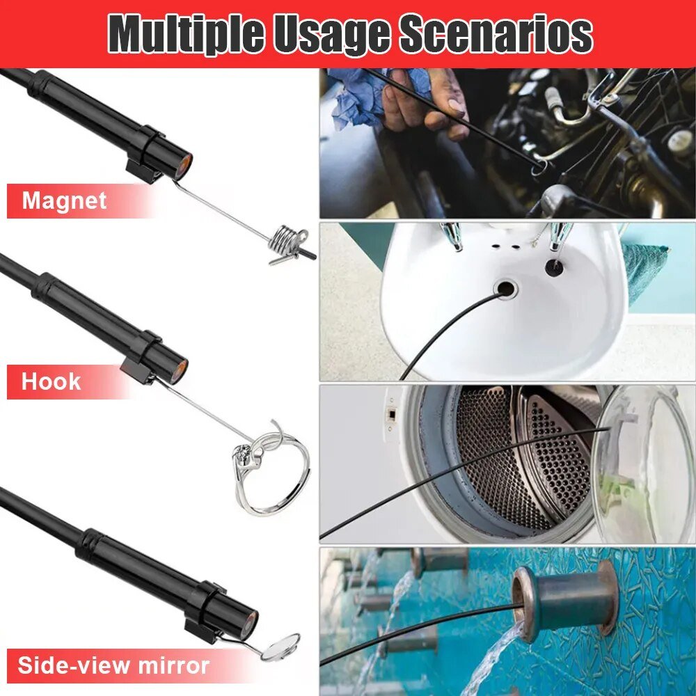 Endoscope USB Android Endoscope Camera Waterproof Inspection Borescope Flexible Camera 5.5mm 7mm for Android PC Notebook 6LED image 7