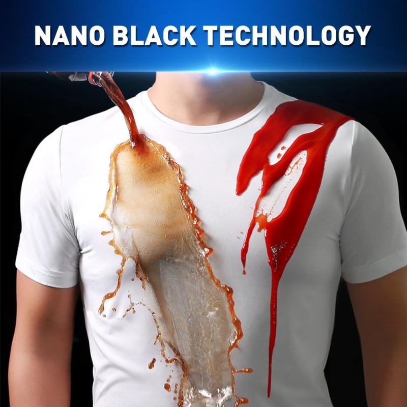 Hydrophobic Stain Proof Waterproof Tee-Shirt for Men image 19