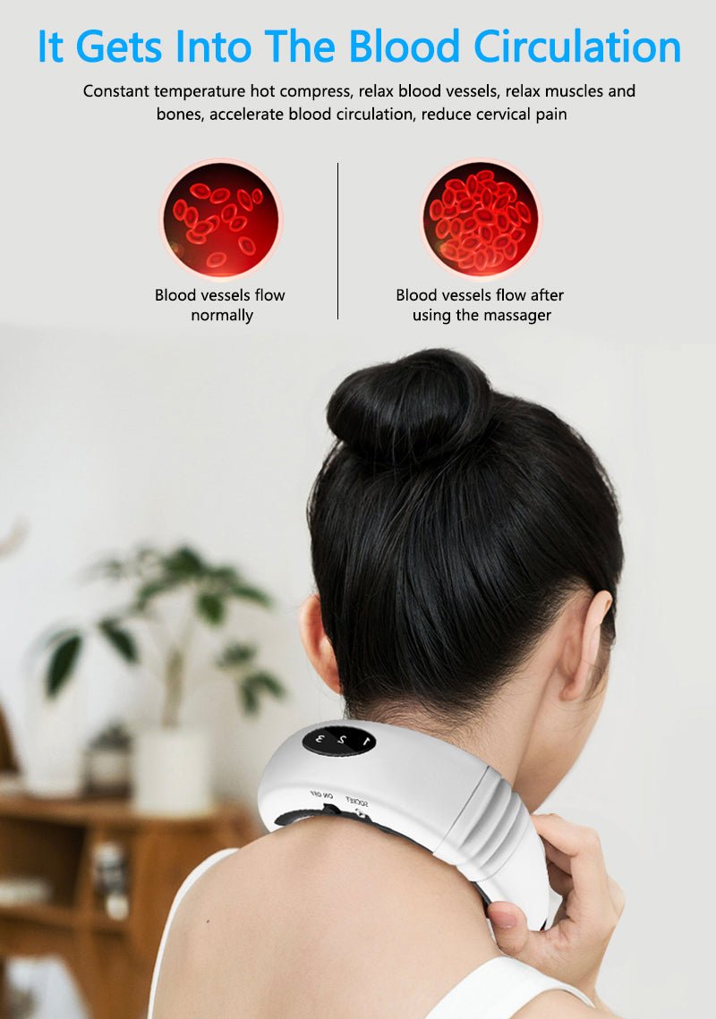 Electric Neck Massager with Infrared Heating for Pain Relief and Relaxation image 9