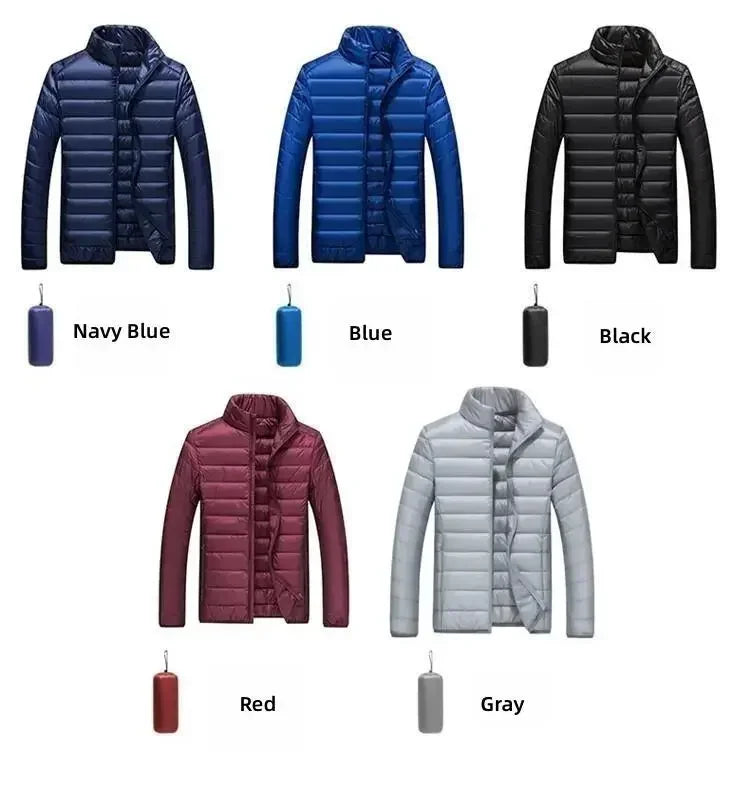 Ultra-Light Waterproof White Duck Down Jacket for Men | Casual & Portable Outdoor Winter Coat image 16