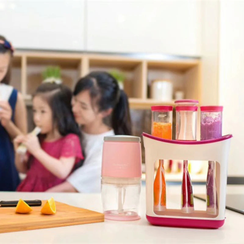Squeeze Station Food Maker ‚Äì Homemade Baby Food & Juice Dispenser with Storage Pockets image 5