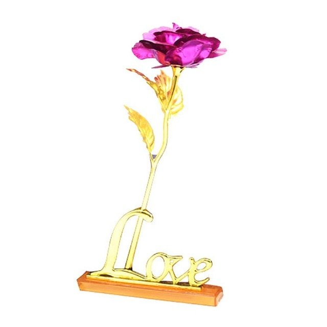 24K Foil Plated Golden Rose image 15