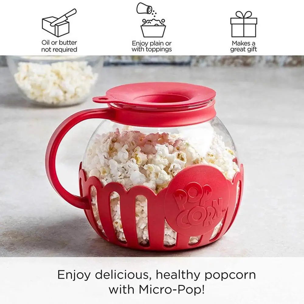 High Boron Glass Popcorn Maker Jar 2.13L | Homemade Microwave Popcorn Air | Popcorn Popper Snack | Popcorn Self-Popping Kettle image 14