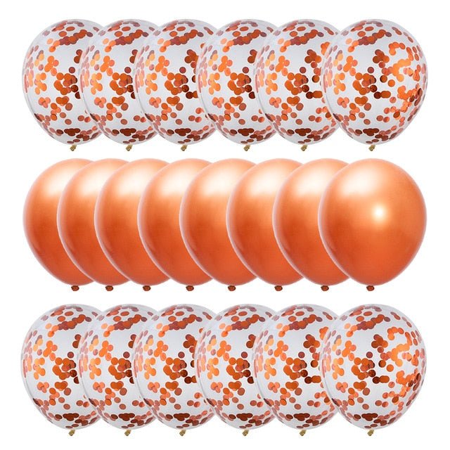 20pcs Confetti Chrome Birthday Party Decors Wedding Decoration New Year Balloon Set image