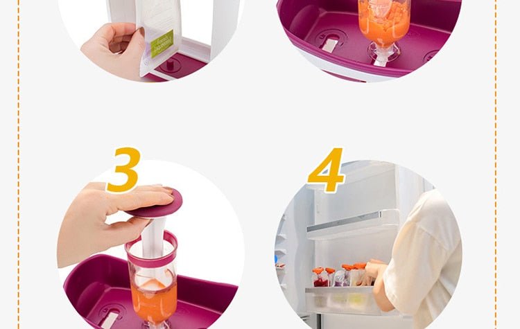 Baby Food Squeeze Station and Pouches image 11