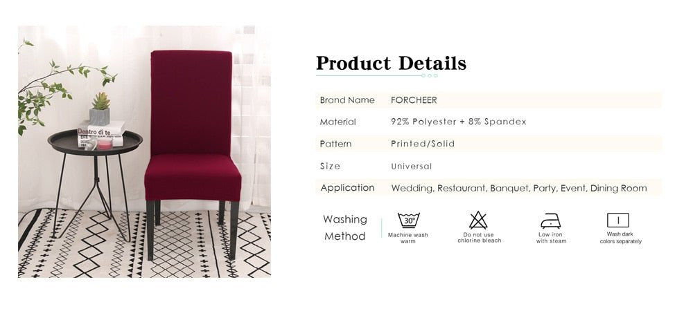 Spandex Desk Chair Seat Slipcovers image 10