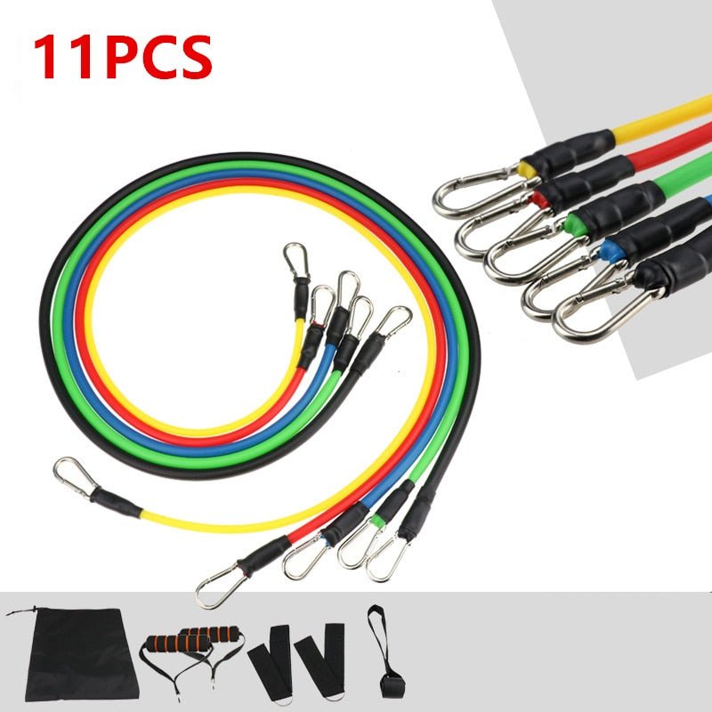 Exercise Resistance Bands Set with Door Anchor Legs Ankle Straps for Resistance Training Physical Therapy Home Workouts image 34