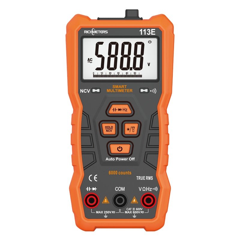 RICHMETERS RM113D NCV Digital Multimeter 6000 counts Auto Ranging AC/DC Voltage meter image 26