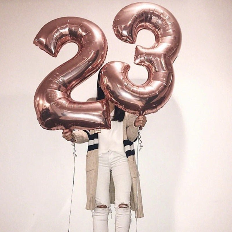 Big Foil Birthday Helium Number Party Decorations Kids Toy Figures Wedding Air Balloons image 11