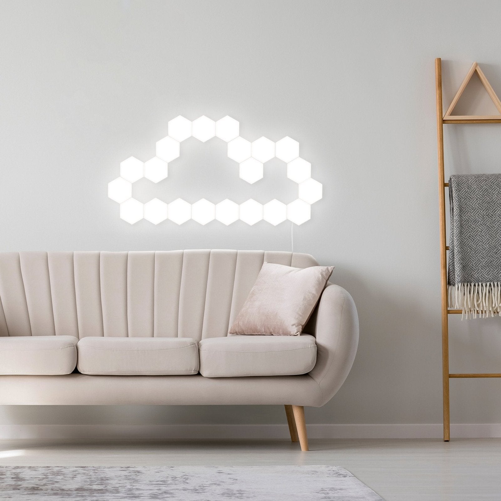 Quantum LED Hexagonal Lamps | Touch Sensitive Modular Wall Decoration Lighting System image 3