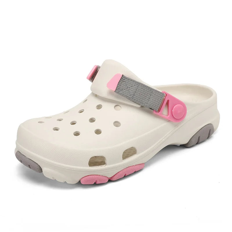 Classic Summer Men’s Sandals | White Comfortable Women’s Clogs | Beach Shoes | Sandals Slip-on Outdoor Sneakers image 6