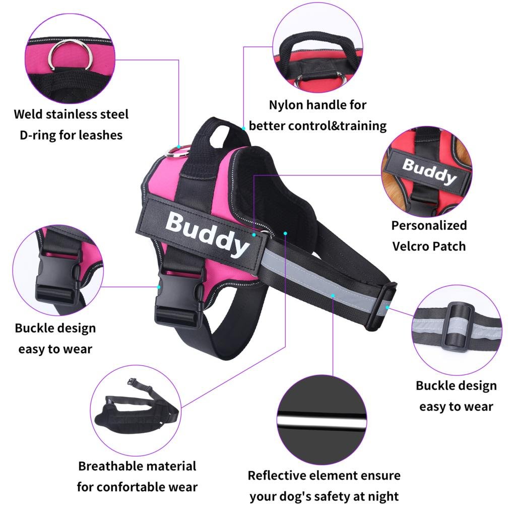 Breathable and Adjustable Reflective Dog Harness image 24