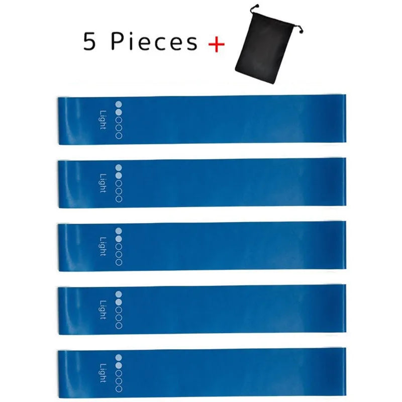 Yoga and Exercise Resistance Bands Set ‚Äì 5 Durable Bands for Strength, Flexibility, and Fitness Training image 16