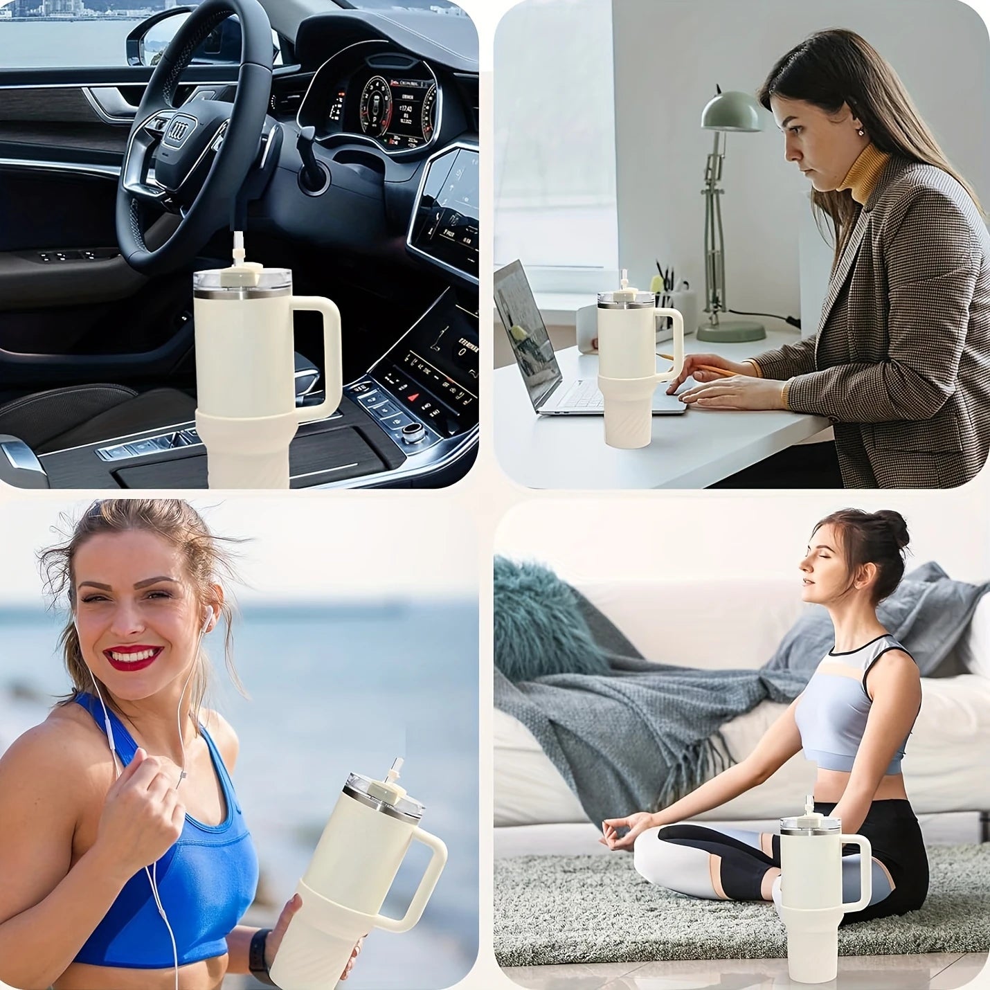 Color-Changing Cup with Straw, Lid & Handle – 40oz Thermal Tumbler for Toddlers & Adults image 1