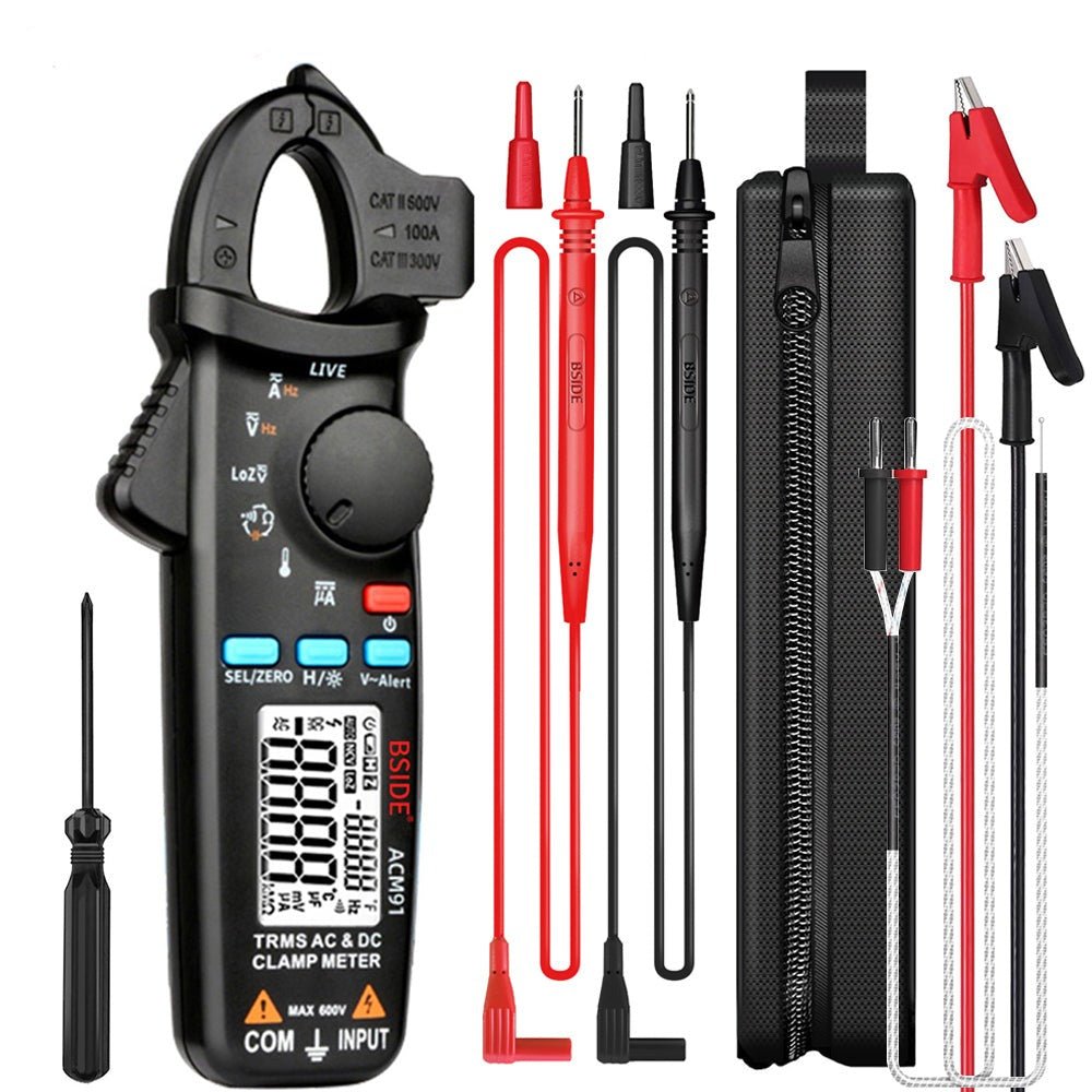 High-Precision Digital Clamp Meter – T-RMS Multimeter for DC/AC, Voltage, Temp, and More image 0