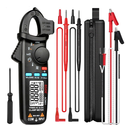 High-Precision Digital Clamp Meter – T-RMS Multimeter for DC/AC, Voltage, Temp, and More image 0
