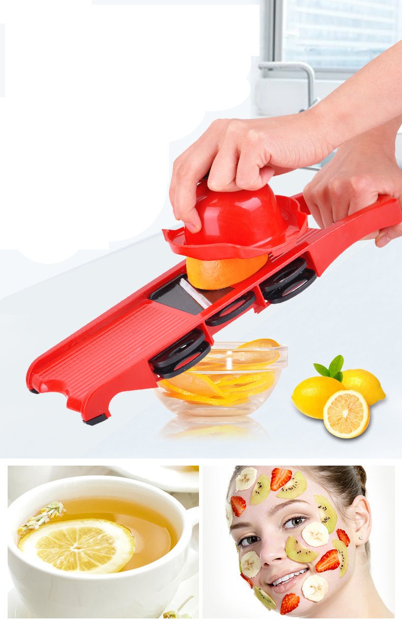 Mandoline Multifunctional Vegetable Fruit Slicer and Grater Kitchen Tool with Drain Basket image 23