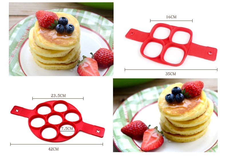 1Pcs Non Stick Silicone Fantastic Egg Pancake Maker image 9