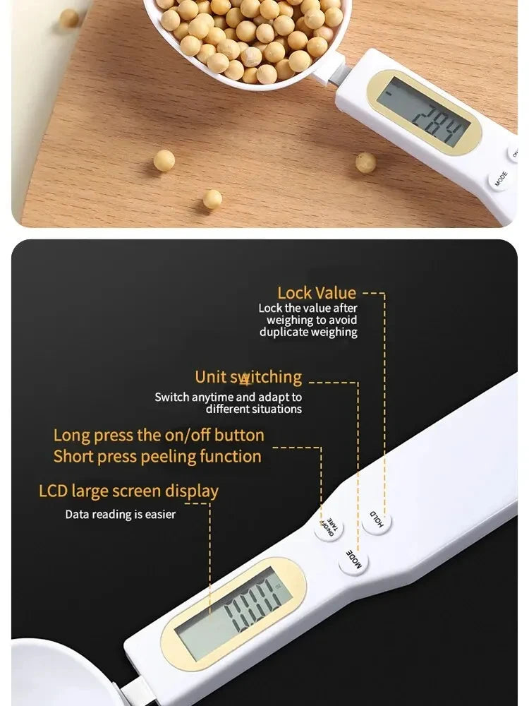 500g Electronic Kitchen Scale with LCD Display ‚Äì Digital Coffee Scoop for Weighing Dog Food, Milk Powder, & Baking image 9