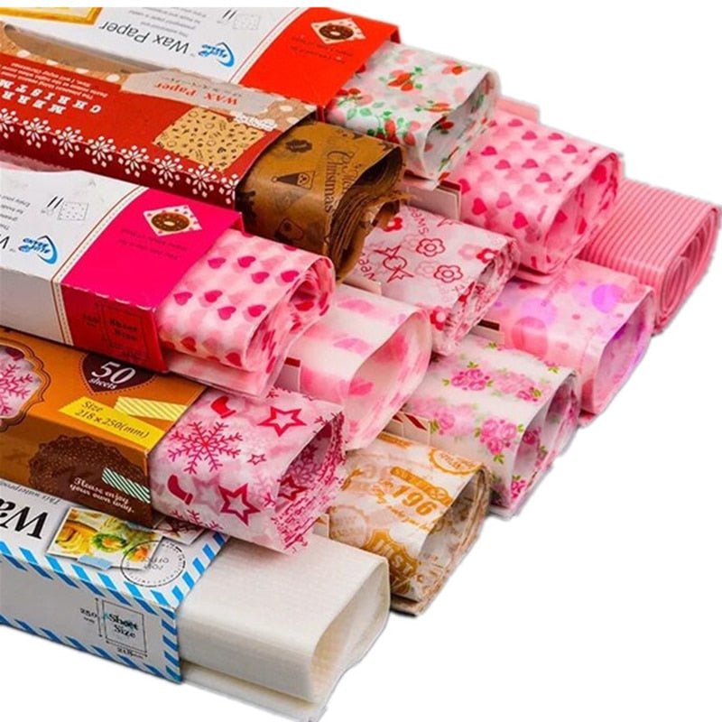 50Pcs/Lot Wax Paper Food Grade Grease Paper Food Wrappers |Wrapping Paper For Bread Sandwich Burger Fries | Oilpaper Baking Tools image 29