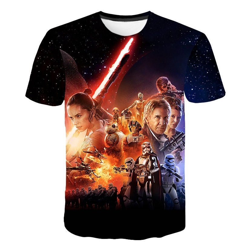 New Novelty 3D Printed Kids Compression Tee-shirt image 16