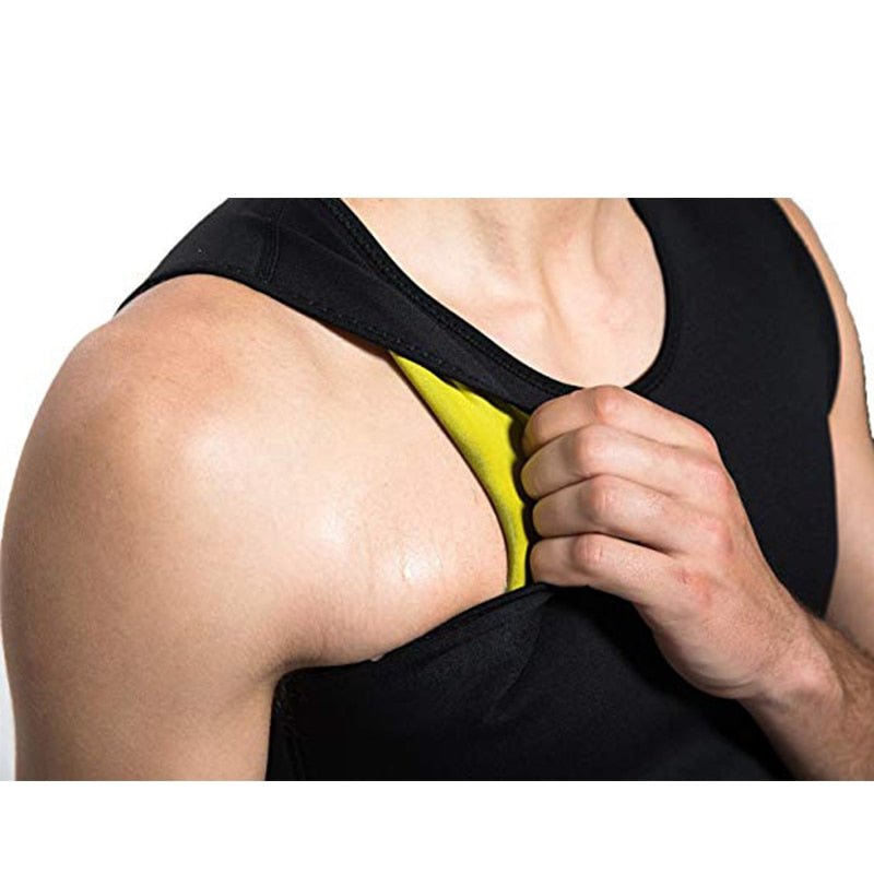 Men Neoprene Sauna Suit Hot Body Shaper Corset for Weight Loss with Zipper Waist Trainer Vest Tank Top Workout Shirt image 5