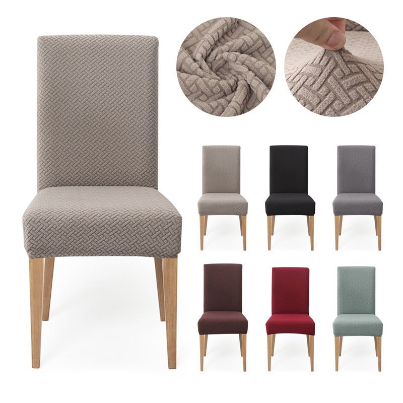 Elegant Jacquard Spandex Dining Chair Cover ‚Äì Stretch Fit for Weddings & Events image 2