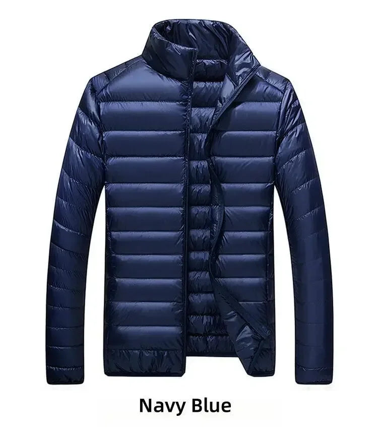 Ultra-Light Waterproof White Duck Down Jacket for Men | Casual & Portable Outdoor Winter Coat image 11