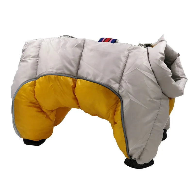New Dog Clothing | Autumn and Winter Pet Camo Cotton Coat Waterproof and Cold Resistant Dog Coat Jacket Four Legged Cotton Coat image 6