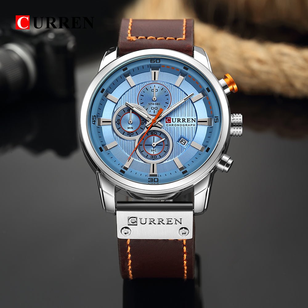 Top Brand Luxury Chronograph Quartz Watch image 2