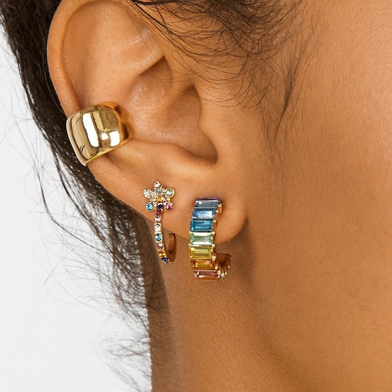 Bohemian Imitation Trendy Small Clip No-Piercing Earrings Cuff For Women and Girls image 8